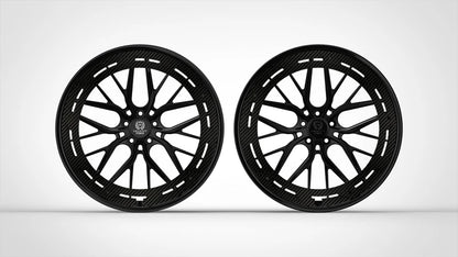 Velocity Forge FV-21 2Pc Carbon Fiber Forged Wheels Set Of 4